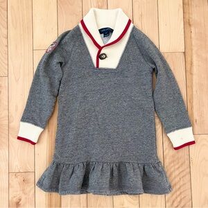 Ralph Lauren Shawl-Collar Sweater Knit Nordic Cabin Style Dress Size 5